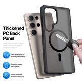 Samsung Galaxy S25 Ultra hoesje – slanke backcover met volledige MagSafe ondersteuning - Zwart - Model SM-S938