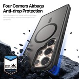 Samsung Galaxy S25 Ultra hoesje – slanke backcover met volledige MagSafe ondersteuning - Zwart - Model SM-S938