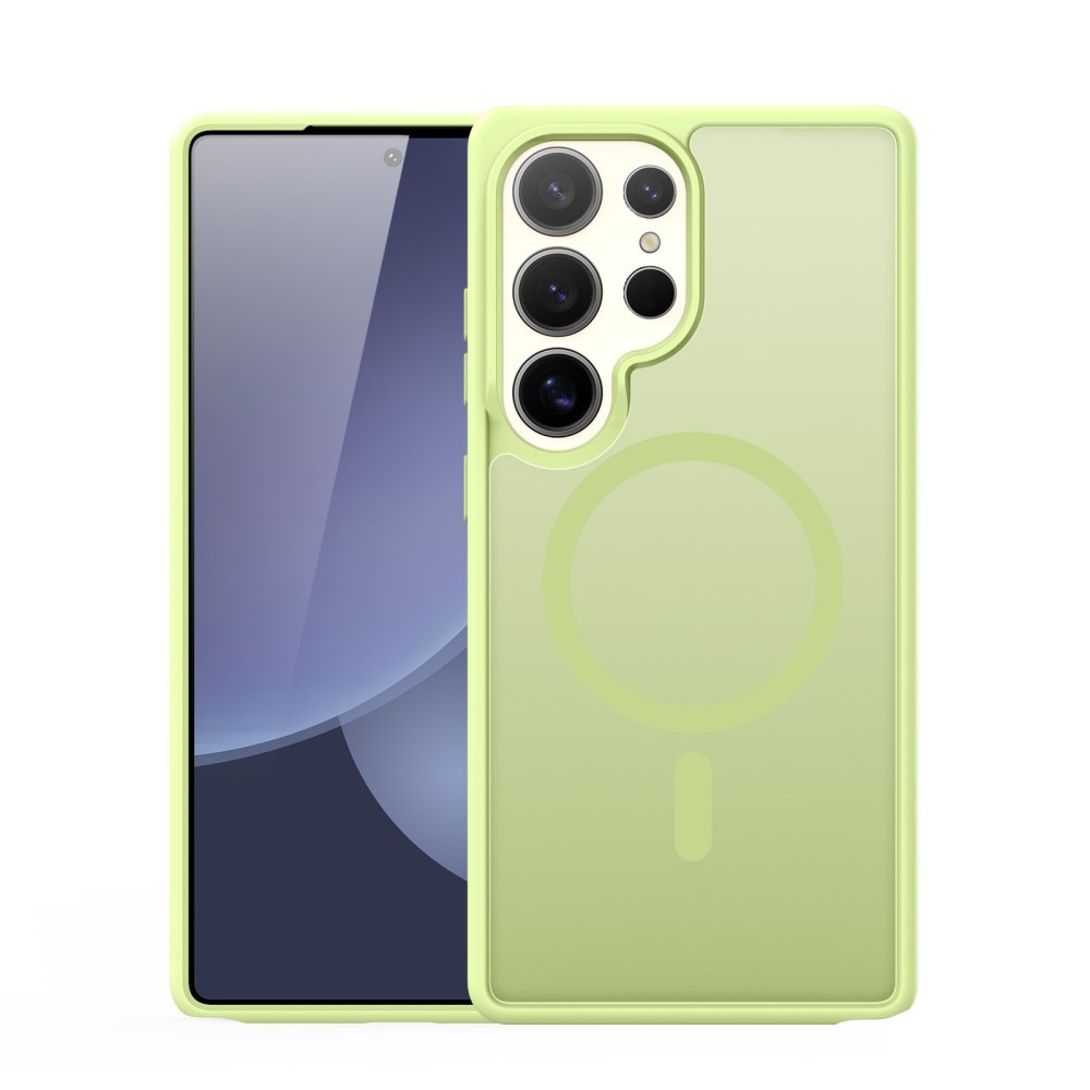 Dux Ducis Yind Samsung Galaxy S25 Ultra hoesje - slanke backcover met MagSafe ondersteuning - Lime Groen