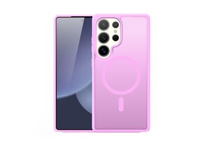 Dux Ducis Yind Samsung Galaxy S25 Ultra hoesje – slanke backcover met MagSafe ondersteuning - Lichtroze