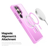 Samsung Galaxy S25 Ultra hoesje – slanke backcover met volledige MagSafe ondersteuning - Lichtroze - Model SM-S938