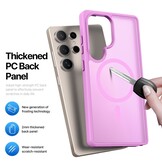 Samsung Galaxy S25 Ultra hoesje – slanke backcover met volledige MagSafe ondersteuning - Lichtroze - Model SM-S938