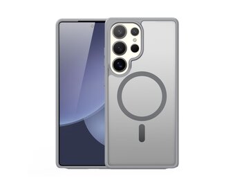 Dux Ducis Yind Samsung Galaxy S25 Ultra hoesje – slanke backcover met MagSafe ondersteuning - Grijs