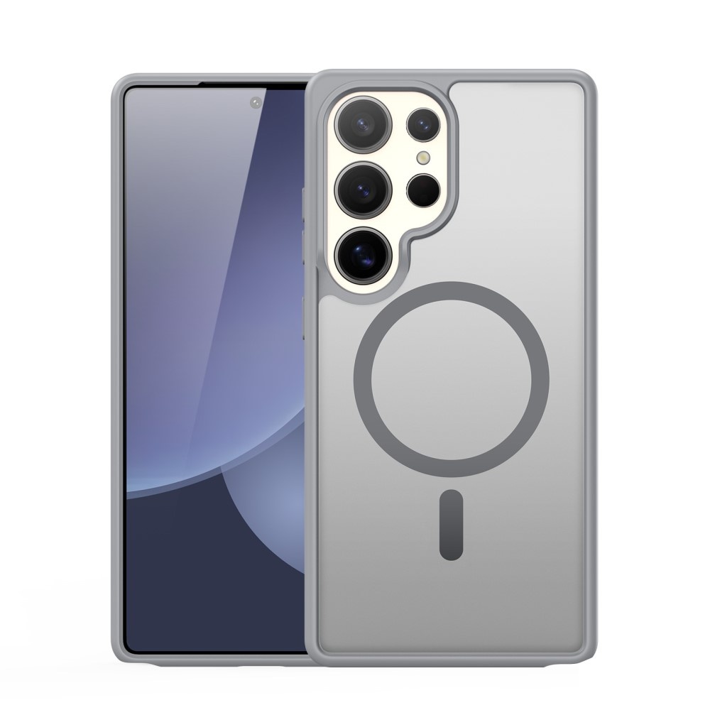 Samsung Galaxy S25 Ultra hoesje – slanke backcover met volledige MagSafe ondersteuning - Grijs - Model SM-S938