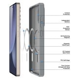 Samsung Galaxy S25 Ultra hoesje – slanke backcover met volledige MagSafe ondersteuning - Grijs - Model SM-S938