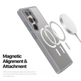 Samsung Galaxy S25 Ultra hoesje – slanke backcover met volledige MagSafe ondersteuning - Grijs - Model SM-S938