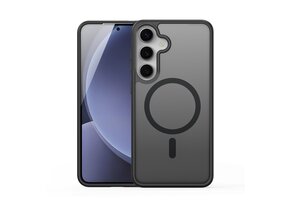 Dux Ducis Yind Samsung Galaxy S25 Plus hoesje – slanke backcover met MagSafe ondersteuning - Zwart