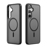 Samsung Galaxy S25 Plus hoesje – slanke backcover met volledige MagSafe ondersteuning - Zwart - Model SM-S936