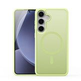 Samsung Galaxy S25 Plus hoesje – slanke backcover met volledige MagSafe ondersteuning - Lime Groen - Model SM-S936