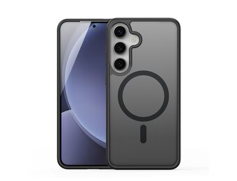 Dux Ducis Yind Samsung Galaxy S25 hoesje – slanke backcover met MagSafe ondersteuning - Zwart