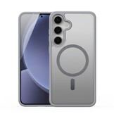 Samsung Galaxy S25 hoesje – slanke backcover met volledige MagSafe ondersteuning - Grijs - Model SM-S931