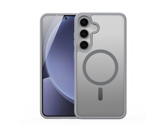 Dux Ducis Yind Samsung Galaxy S25 hoesje – slanke backcover met MagSafe ondersteuning - Grijs