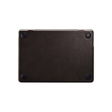 MacBook Air 15 inch (2023-2026) Leren cover hoes - Donkerbruin - Model A2941 / A3114 / A3241