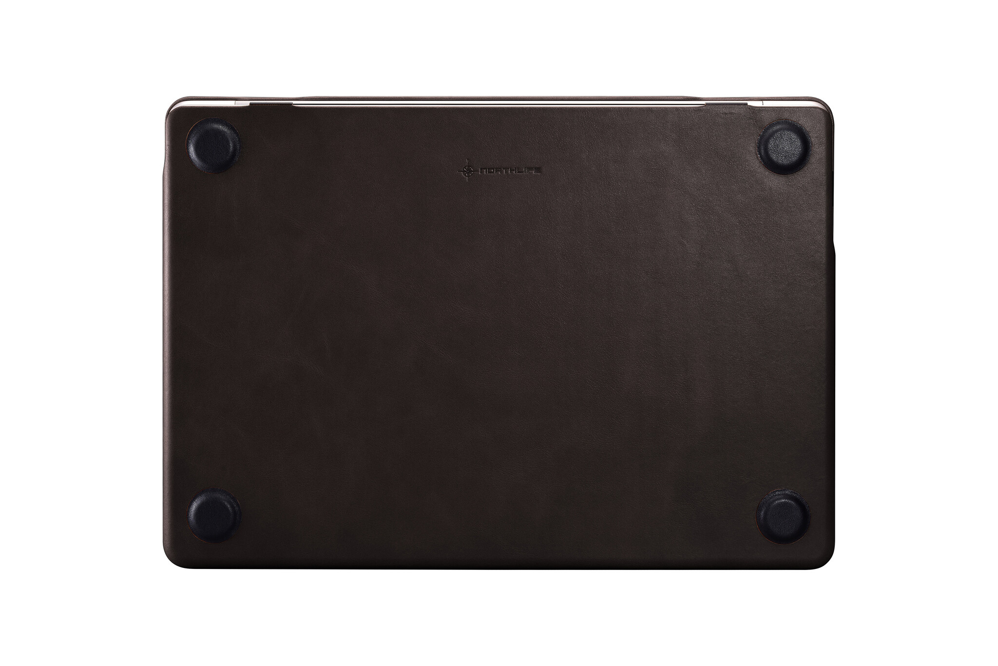 MacBook Air 15 inch (2023-2026) Leren cover hoes - Donkerbruin - Model A2941 / A3114 / A3241