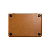 MacBook Air 15 inch (2023-2026) Leren cover hoes - Cognac