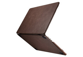 NorthLife MacBook Air 15 inch (2023-2026) Leren cover hoes - case - Coffee