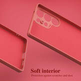 Lunso Samsung Galaxy S25 Ultra Hoesje Flexibel siliconen Backcover -Meidoorn Rood - Model- SM-938