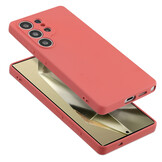 Lunso Samsung Galaxy S25 Ultra Hoesje Flexibel siliconen Backcover -Meidoorn Rood - Model- SM-938