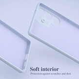 Lunso Samsung Galaxy S25 Ultra Hoesje Flexibel siliconen Backcover - Lichtpaars - Model- SM-938