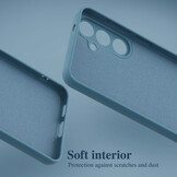 Lunso Samsung Galaxy S25 Hoesje Flexibel siliconen Backcover - Saffier - Model- SM-931   - Copy