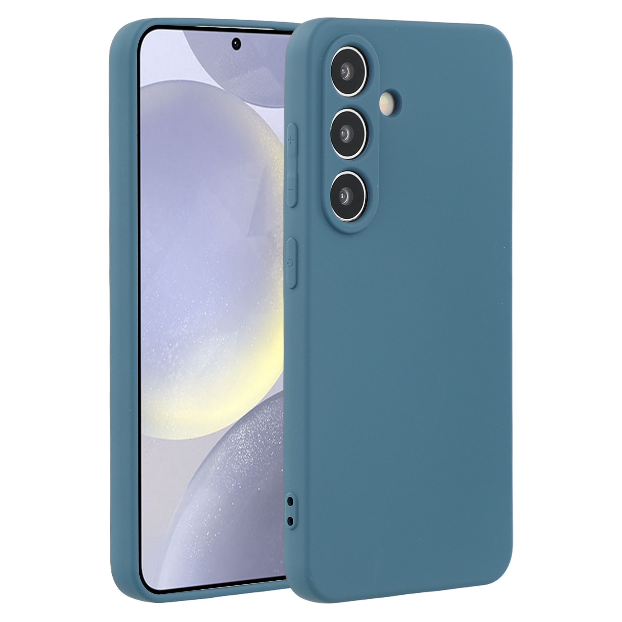 Lunso Samsung Galaxy S25 Hoesje Flexibel siliconen Backcover - Saffier - Model- SM-931   - Copy