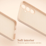 Lunso Samsung Galaxy S25 Hoesje Flexibel siliconen Backcover - Lichtroze - Model- SM-931