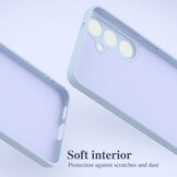 Lunso Samsung Galaxy S25 Hoesje Flexibel siliconen Backcover - Paars - Model- SM-931