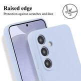 Lunso Samsung Galaxy S25 Hoesje Flexibel siliconen Backcover - Paars - Model- SM-931