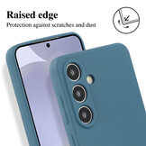 Lunso Samsung Galaxy S25 Plus Hoesje Flexibel siliconen Backcover - Saffier - Model- SM-936