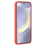 Lunso Samsung Galaxy S25 Plus Hoesje Flexibel siliconen Backcover - Rood - Model- SM-936