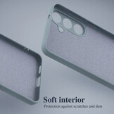 Lunso Samsung Galaxy S25 Plus Hoesje Flexibel siliconen Backcover - Lavendelgrijs - Model- SM-936