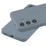 Lunso Samsung Galaxy S25 Plus Hoesje Flexibel siliconen Backcover - Lavendelgrijs - Model- SM-936