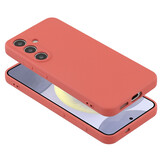 Lunso Samsung Galaxy S25 Plus Hoesje Flexibel siliconen Backcover -  Meidoorn rood - Model- SM-936