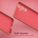 Lunso Samsung Galaxy S25 Plus Hoesje Flexibel siliconen Backcover -  Meidoorn rood - Model- SM-936