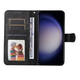 Samsung Galaxy S25 Bookcase portemonnee hoesje - Zwart - Model SM-S931