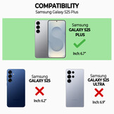 Samsung Galaxy S25 Plus hoesje portemonnee tasje - Zwart - Model SM-S936