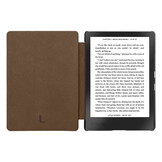 Kobo Aura H20 Edition 2 hoes (6.8 inch) Leren sleepcover - Coffee