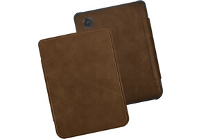Lunso Kobo Clara BW / Clara Colour hoes (6 inch) - echt leren sleepcover - Coffee