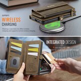 Samsung Galaxy S25 Plus hoesje portemonnee tasje - Bruin - Model SM-S936