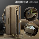 Samsung Galaxy S25 Plus hoesje portemonnee tasje - Bruin - Model SM-S936