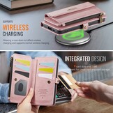 Samsung Galaxy S25 Plus hoesje portemonnee tasje - Lichtroze - Model SM-S936