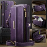 Samsung Galaxy S25 Plus hoesje portemonnee tasje - Paars - Model SM-S936