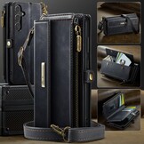 Samsung Galaxy S25 hoesje portemonnee tasje - Zwart - Model SM-S931