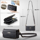 Samsung Galaxy S25 hoesje portemonnee tasje - Zwart - Model SM-S931