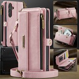 Samsung Galaxy S25 hoesje portemonnee tasje - Lichtroze - Model SM-S931