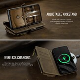 Samsung Galaxy S25 hoesje portemonnee tasje - Bruin - Model SM-S931