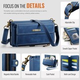 Samsung Galaxy S25 hoesje portemonnee tasje - Blauw - Model SM-S931