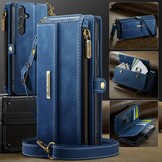 Samsung Galaxy S25 hoesje portemonnee tasje - Blauw - Model SM-S931