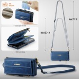 Samsung Galaxy S25 hoesje portemonnee tasje - Blauw - Model SM-S931