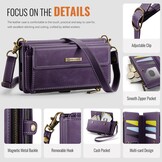 Samsung Galaxy S25 hoesje portemonnee tasje - Paars - Model SM-S931